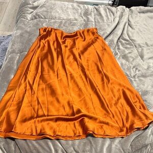 Elegant Orange Skirt